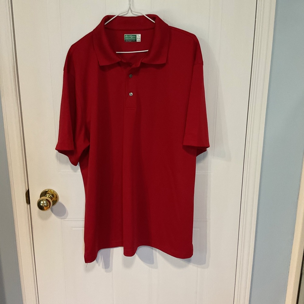 Ben Hogan Polo Shirt Mens XL Red Excellent Performance Short Sleeve Golf
